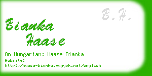 bianka haase business card